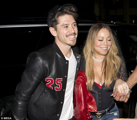 Mariah on her way to a romantic dinner in LA | mcarchives.com