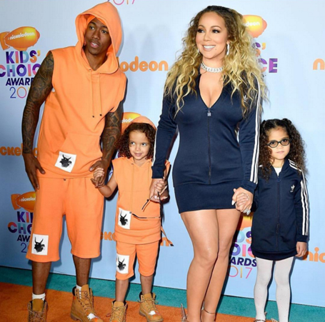 Mariah and the twins hit the Kids' Choice orange carpet | mcarchives.com