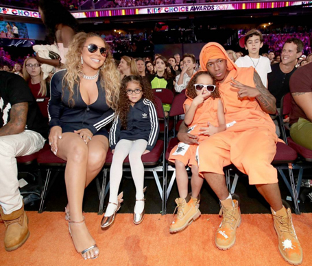 Mariah and the twins hit the Kids' Choice orange carpet | mcarchives.com