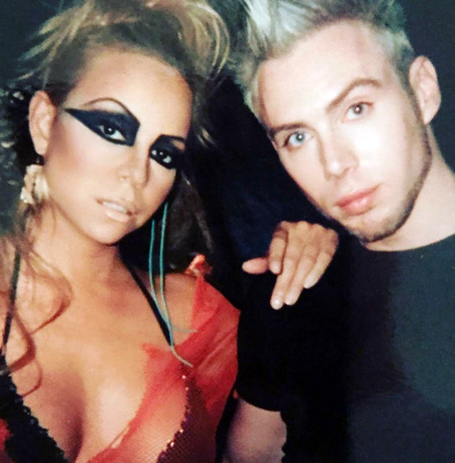 Mariah Carey in punk transformation | mcarchives.com