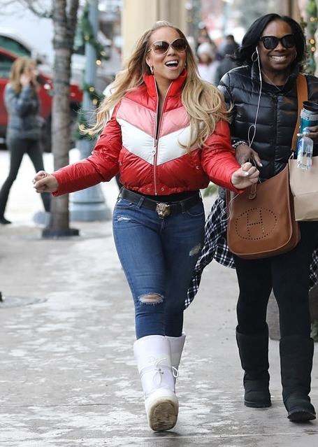 Mariah Carey gets shopping in Aspen | mcarchives.com