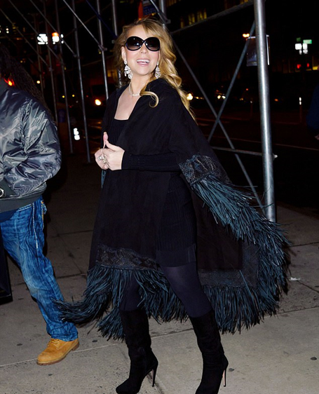 Mariah Carey braves Big Apple winter | mcarchives.com