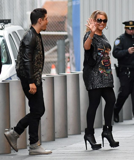 Beyonc&eacute; and Mariah reunite at pre-Grammys brunch | mcarchives.com