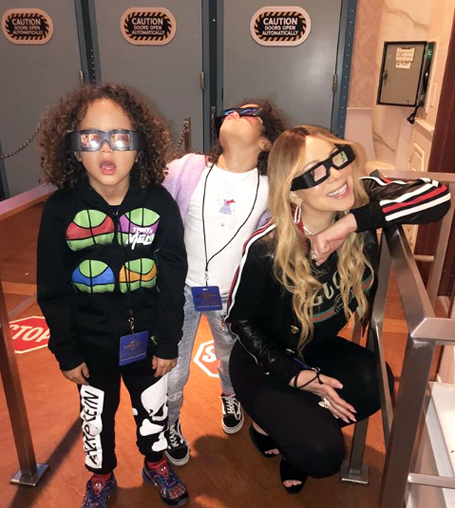 Mariah Carey showed the grown children | mcarchives.com
