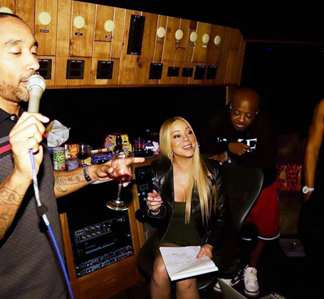 Mariah Carey is back in the recording studio | mcarchives.com