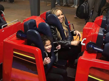 Mariah Carey takes the twins to Disneyland | mcarchives.com