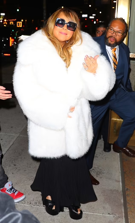 Mariah Carey exudes glamour in a semi-sheer dress  | mcarchives.com