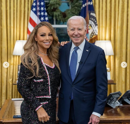 Mariah Carey visits the White House | mcarchives.com