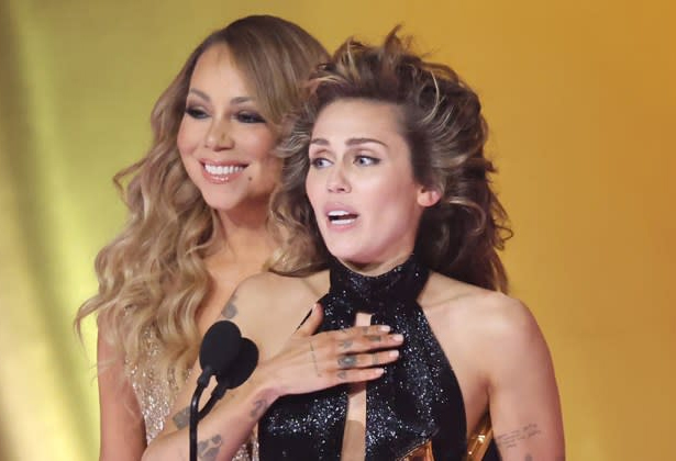 Miley knew she'd win Grammy when she spotted Mariah | mcarchives.com