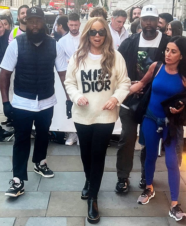 Mariah mobbed by fans ahead of Brighton Pride performance | mcarchives.com