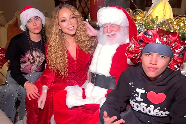 Mariah Carey enjoys a festive Christmas Eve | mcarchives.com