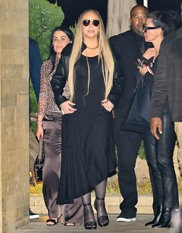 Mariah Carey and Anderson .Paak grab dinner at Nobu in Malibu | mcarchives.com