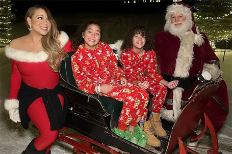 Mariah Carey shares sweet photos from sleigh ride | mcarchives.com