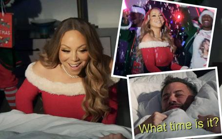 Mariah Carey pulls an festive prank on Jimmy Kimmel | mcarchives.com