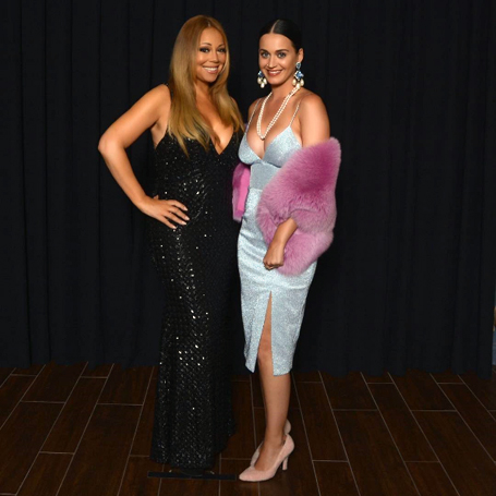 Mariah Carey and Katy Perry put on a very buxom display | mcarchives.com