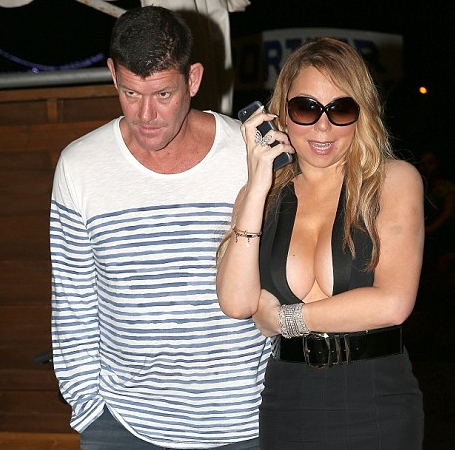 Mariah Carey enjoys dinner date in St. Tropez | mcarchives.com