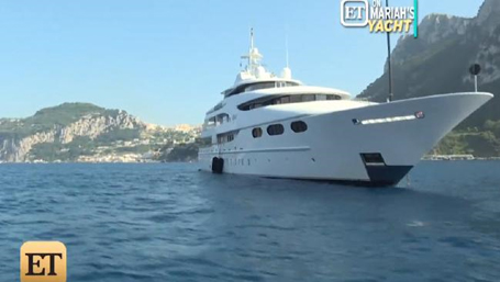 Mariah gives a guided tour of Packer's superyacht | mcarchives.com